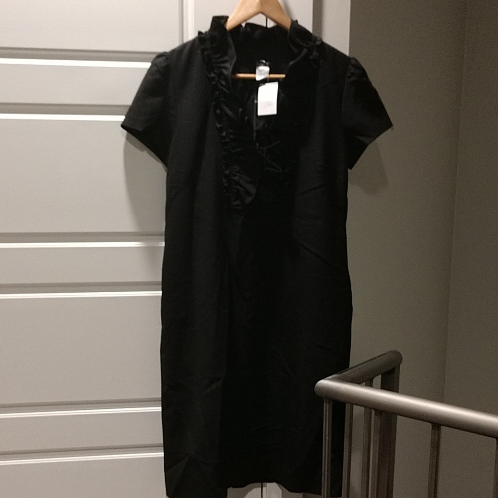 Black shift dress